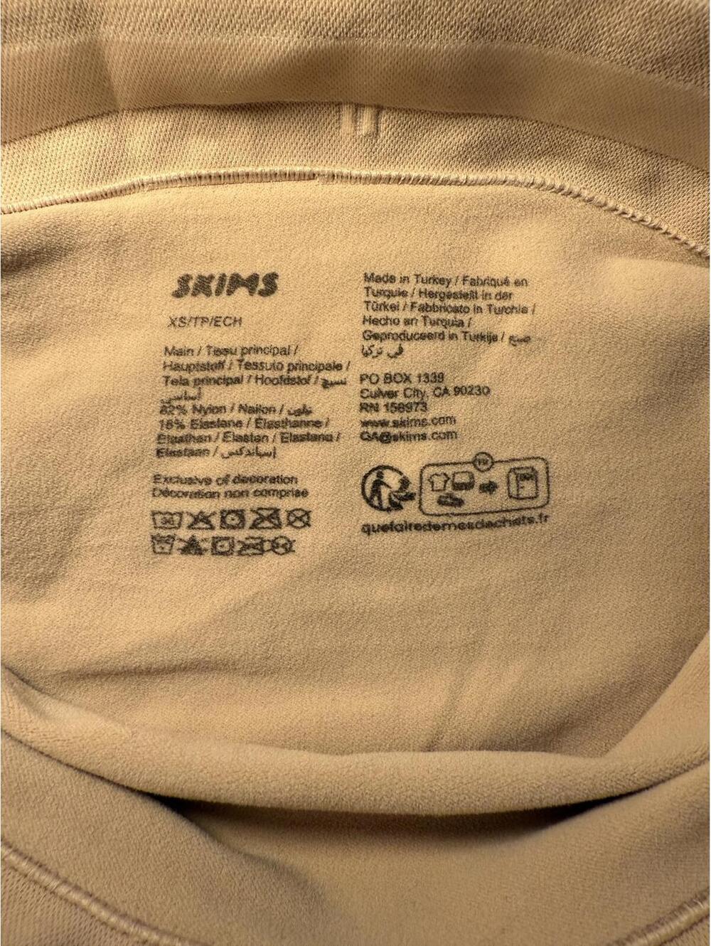 Skims Seamless Sculpt High Waisted Thong Color Clay Size XS - Picture 4 of 4